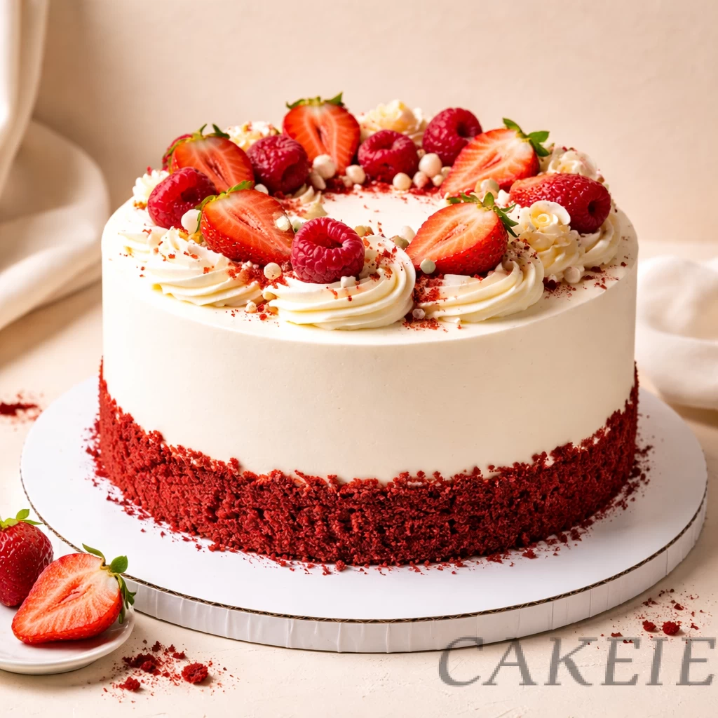 Velvet Cream Photo Cake